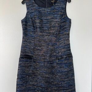 Blue Silver Gold and Black Sparkly Dress Laundry by Shelli Segal